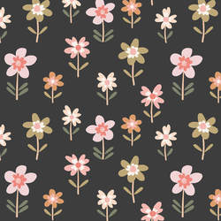 Folk Blooms in Shadow