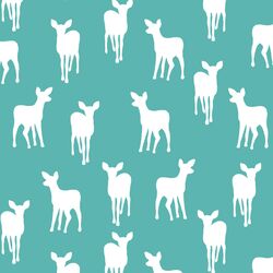 Fawn Silhouette in Seafoam