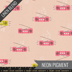 Boom Linen in Peach Blossom Neon