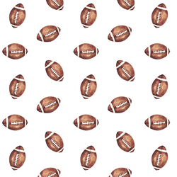 Little Footballs in White