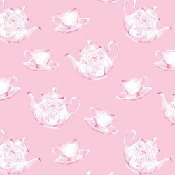 Tea Set Toss in Camilla Pink