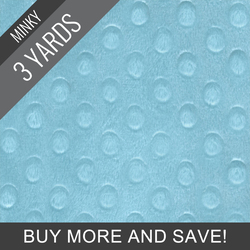 Minky Dimple Dot in Breeze - 3 Yard Quick Cut