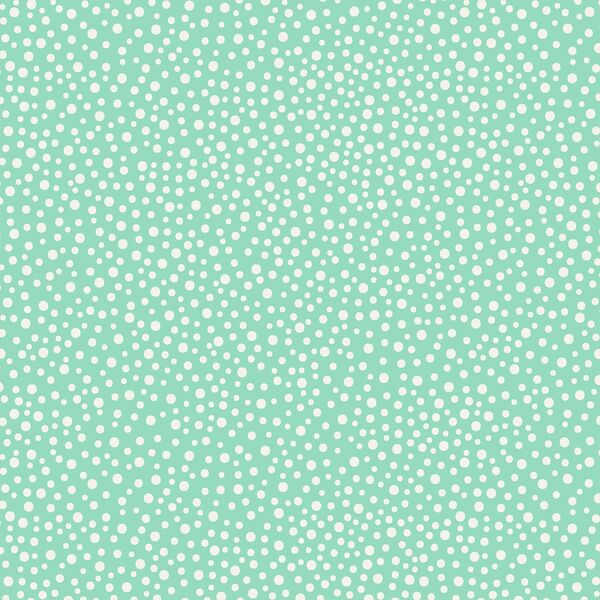 Snow Dots in Evergreen Mint