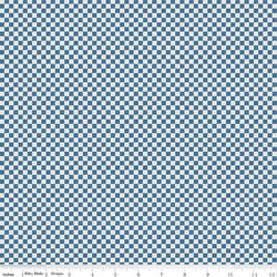 Check Please! in Coastal Blue on Ivory