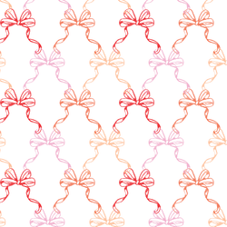 Trellis Bows in Pink Satin