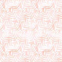 Watercolor Palm Leaves in Painted Blush