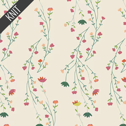 Climbing Posies Knit in Pale