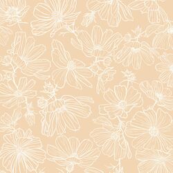 Floral Sketch in Champagne