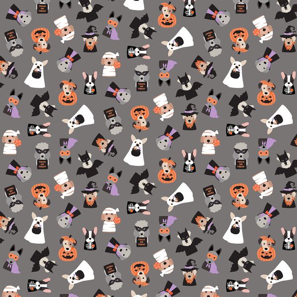 Small Costume Party in Gray