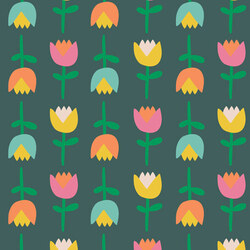 Tulip Toss in Evening