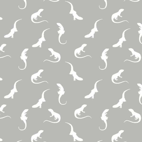 Iguana Silhouette in Pebble