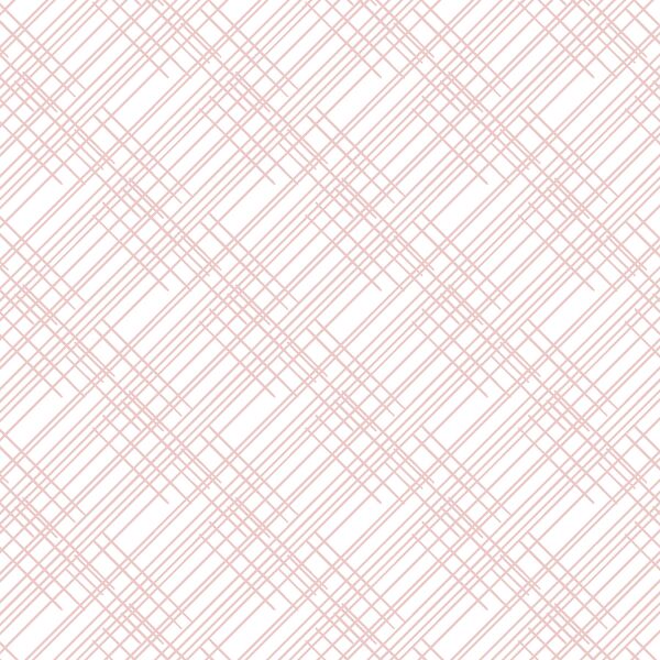 Thatched in Blush on White