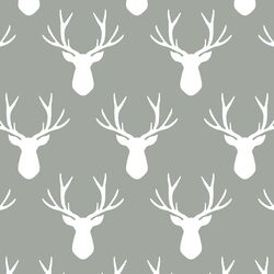 Stag Silhouette in Sage