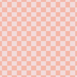 Vintage Checkers in Coral