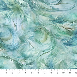 Swirl Texture in Light Teal