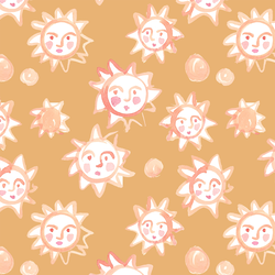 Sun Goddess in Golden Desert