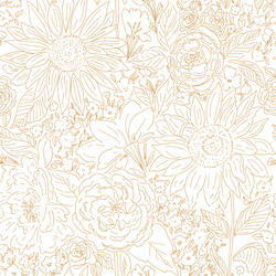 Paperie in Sunflower Gold on White