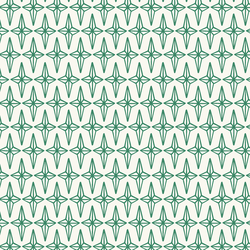 Star in Crisp Green on Cream