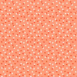 Little Confetti Hearts in Coral Pink
