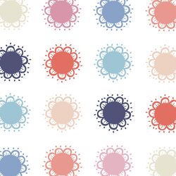 Doily Dots in White