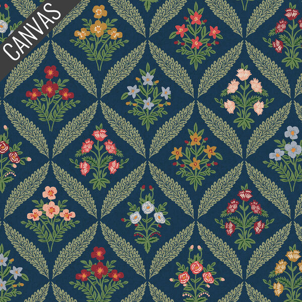 Estee Garden Canvas in Navy Multi