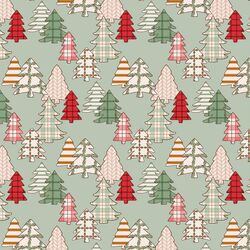 Christmas Trees in Light Sage
