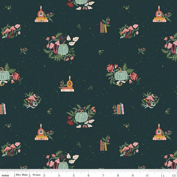 Botanicals in Deep Teal