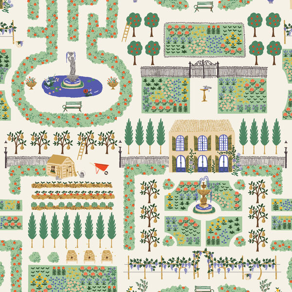 Aerial Garden in Cream
