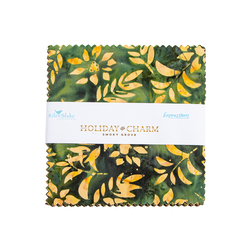 Expressions Batiks 5" Square Pack in Holiday Charm Smoky Grove