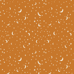 Celestial Stars in Orange