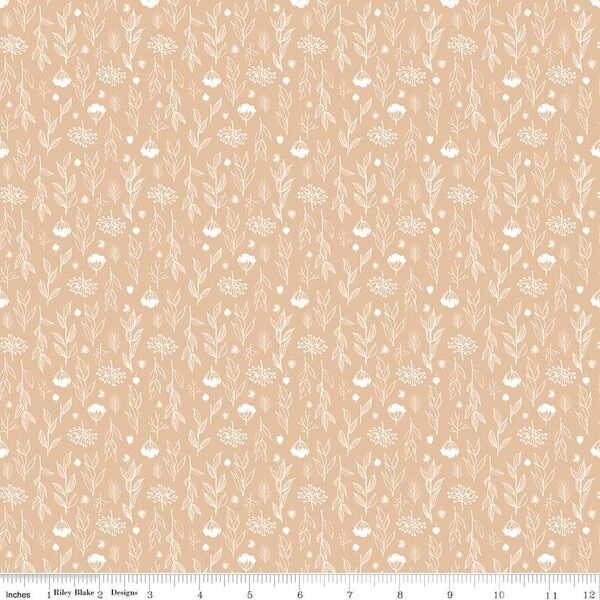 Silhouette Floral in Beige