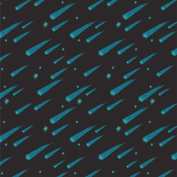 Shooting Stars in Night Sky