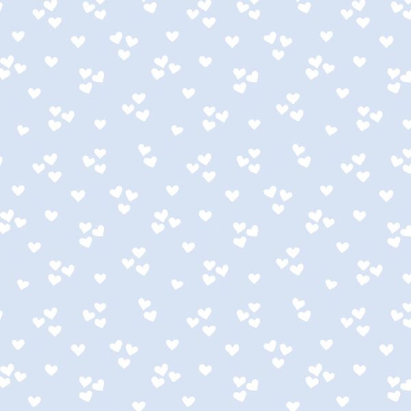 Lovely Hearts in Sky Blue