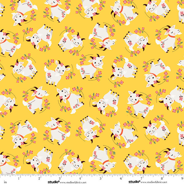 Wildflower Goat in Yellow Primrose