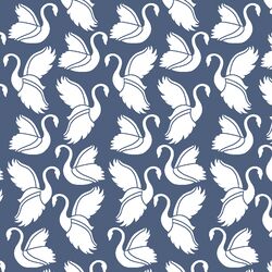 Swan Silhouette in Midnight