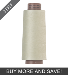 Antique White (9140-3612) - Silk Finish Cotton 40wt - 1600 Yards (3 Pack)