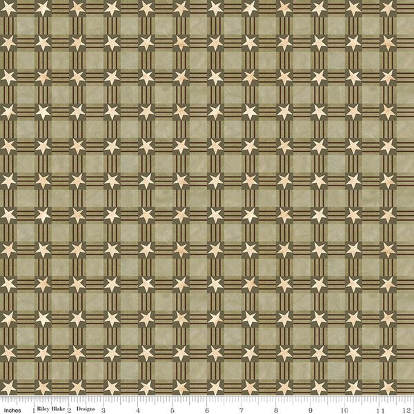 Star Plaid in Green