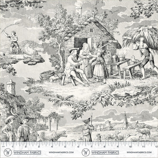 Countryside Vista in Ink
