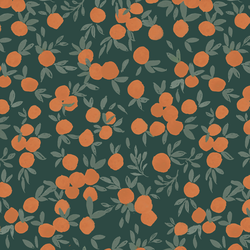 Oranges in Dark Teal