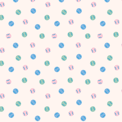 Tennis Ball Chase in Cream