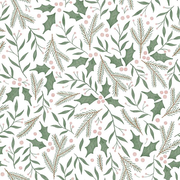 Winter Sprigs in White