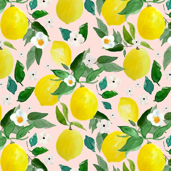 Large Lemons in Sunrise Pink