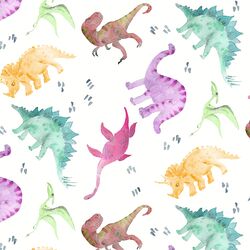 Large Dinosaurs in Rainbow