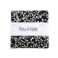 Expressions Batiks Flora Noire 5" Square Pack