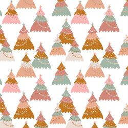 Christmas Trees in White