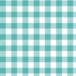 Medium Buffalo Plaid in Seafoam