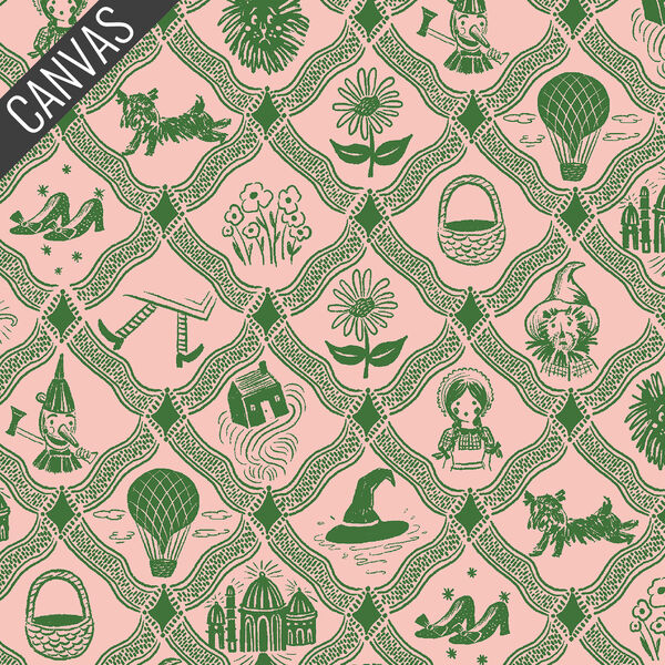 Argyle Canvas in Pink