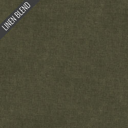 Yarn Dyed Linen Blend in Olive