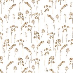 Pressed Flowers in Ochre