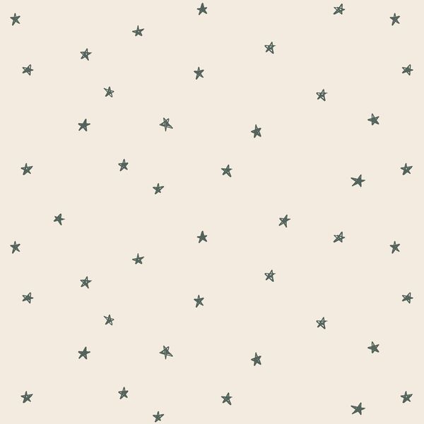 Celestial Stars in Dark Duck Green on Egret